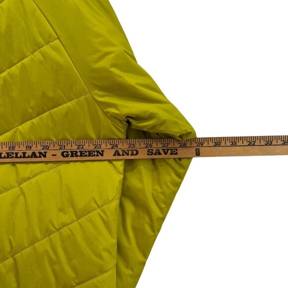 The North Face Mens Puffer XL Jacket Size Thin Chartreuse Yellow EUC RN 61661 - Picture 9 of 11